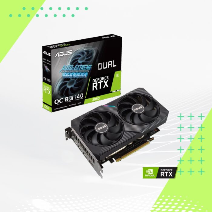 NVIDIA GeForce RTX 3050 8GB GDDR6 PCI Express 4.0 Graphics Card with Dual Fan