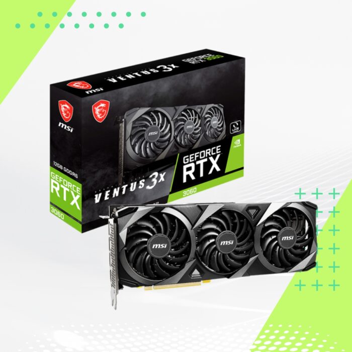 NVIDIA GeForce RTX 3060 Ventus 3X 12G OC - 12GB GDDR6 - PCI Express 4.0 - Graphics Card