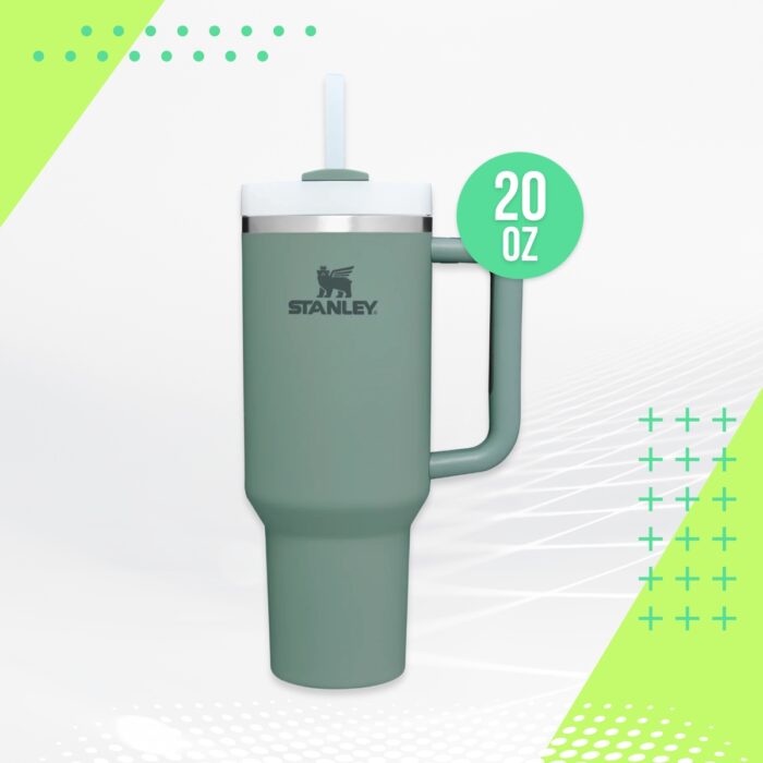 Quencher H2.0 FlowState Stainless Steel Vacuum Insulated Tumbler with Lid and Straw for Water, Iced Tea or Coffee 20 oz